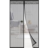 Kiaitre Fliegengitter Tür, Magnet Insektenschutz Tür 220x100cm, 4cm Breites Klettband,...