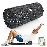 GYMERK Faszienrolle mit 3D-Texturmassage mittlere Härte, Foam Roller (33 x 14 cm) zur Simulation...