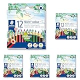 STAEDTLER Buntstifte Noris colour 185 01, rutschfeste Soft-Oberfläche, hohe Bruchfestigkeit, Made...