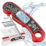 POWSAF Fleischthermometer, digitales Grillthermometer, ultraschnelles Grillthermometer mit...