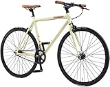 BIKESTAR Singlespeed 700C 28 Zoll City Stadt Fahrrad Fixie | 53 cm Rahmen Rennrad Retro Vintage...