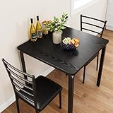 Koioplie Essgruppe 3-TLG., Esstisch Mit 2 Stühlen, Sitzgruppe Esszimmergarnitur Esszimmertisch,...