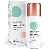 Cosphera - Hyaluron Performance Creme 50 ml - vegane Tages- und Nachtcreme hochdosiert für Gesicht,...