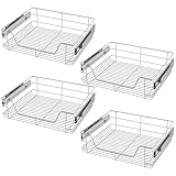 VELPAX 4x 60cm Teleskopschublade Vollauszug - Küchenschublade & Schrankauszug, Teleskopauszug...