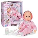 Baby Annabell Hannah Spiel mit Mir, Babypuppe mit 5 Funktionen, weichem Stoffkörper und...