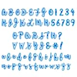 66 Stück Buchstaben-Zahlen-Kuchenstempel,geprägtes Alphabet-Zahlenwerkzeug, Dekoration,Buchstaben...
