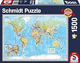 Schmidt Spiele GmbH 58289 'The World Elefant, Maus Die Welt, 1500 Teile Puzzle