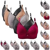 Damen-BHs für den täglichen Gebrauch, Komfort-BHs für Damen, bügellos, 5 Stück, bequeme BHs...