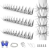 Marderabwehr,Taubenabwehr,Vogelabwehr-Spikes,Marderschreck für Fallrohr,Balkon,Dachrinne,zum...