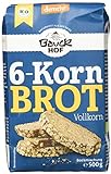 Bauckhof 6-Korn-Brot Vollkorn Demeter, 6er Pack (6 x 500 g)