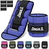 BAGAIL Verstellbare Knöchelgewichte 2er Pack, mit abnehmbaren Sandsäcken, tragbare Handgelenk -...