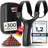 HITX® Zwille Steinschleuder Profi Bundle Set | Für Große Hände & Einfacher Clip-Technik |...