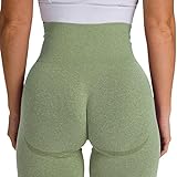 A/A Nahtlose Yoga-Shorts - Nahtlose Damen-Leggings mit hoher Taille | Running Booty Yoga Shorts,...