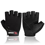 Beace Gewichtheben Gym Handschuhe mit Anti-Rutsch Innenhand aus Leder für Work Out Training Fitness...