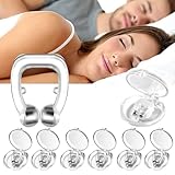 Schnarchstopper 6 PCS Anti Schnarch Nasenclip Nasenspreizer Schnarchen Stopper Wiederverwendbares...