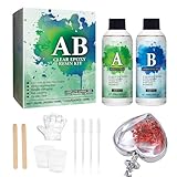 Quorvex Harzkleber,Einfach Aufzutragen Starke Haftung | Transparent AB Epoxidharz Kleber Set,Für...