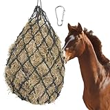 Sporgo Heunetz für Pferde Groß : 102 x 64cm Heunetz Engmaschig mit Karabiner, Futternetz Heunetz...