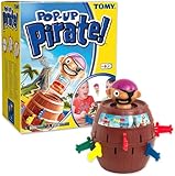 TOMY Offizielles Kinderspiel 'Pop Up Pirate', Hochwertiges Aktionsspiel für die Familie,...