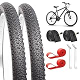 Mountainbike-Reifen und Schläuche-Set, 66 cm (26 x 2,125 Zoll), klappbar, pannensicher,...