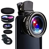 2 in 1 Handy Objektiv, 0.45X Super Wide Angle & 12.5X Macro Phone Camera Lens Cell Phone Camera...