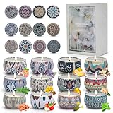 YINUO LIGHT Duftkerzen Set,Duftkerzen Geschenkset für Frauen, 12 Stück Natürliches Sojawachs...