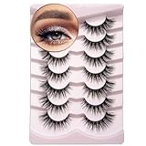 Onlyall Lashes Mink False Eyelashes Natürliche Wispy Wimpern Weiche Faux-Mink-Wimpern Flauschige...