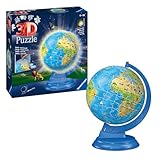 Ravensburger 3D Puzzle 11274 - Kinderglobus mit Licht in deutscher Sprache - 180 Teile -...