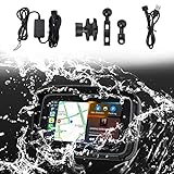 GPS-Navigationsgerät, 4,3/5-Zoll-Touchscreen-Motorrad-Navigation, Wasserdicht, WiFi 4G USB + EQ,...