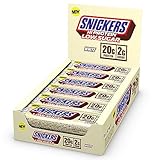 Snickers White Low Sugar High Protein Bar (12 x 57g) – White Chocolate – 20g Eiweiß –...