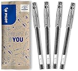 PILOT G-Tec C4, Gelschreiber, Schwarz, 4 Stück (1er Pack)