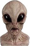 XUDUOO Halloween Alien Masken, Gruselige Masken für Erwachsene, Halloween Alien Kopfbedeckung,...