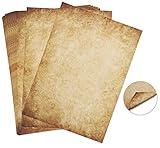 60 Blatt Briefpapier Altes Papier Vintage Absofine Alt Casanova Mittelalterliches Briefpapier DIN A4...