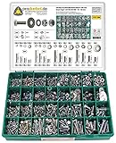 Großes Schrauben-Sortiment 1751-teilig – DIN 933 Sechskantschrauben M4–M8 inkl. Muttern,...