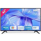 HKC 43D1 Fernseher 43 Zoll (TV 109 cm), Dolby Audio, LED, Triple Tuner DVB-C / T2 / S2, CI+, HDMI,...