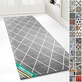 Floordirekt teppichläufer rutschfest - maßgefertigter Feinschlingen Teppich Läufer für Küche,...