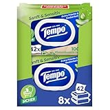 Tempo Feuchte Toilettentücher ''Sanft & Sensitiv'' - Megapack - 16 Packungen mit je 42 Tüchern -...