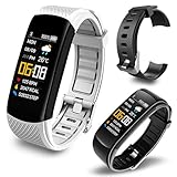 HUYVMAY Fitness Tracker schrittzähler Fitnessuhr wasserdichte Aktivitätstracker mit Pulsmesser...
