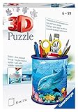 Ravensburger 3D Puzzle 11176 - Utensilo Unterwasserwelt - 57 Teile - Stiftehalter für Tierliebhaber...