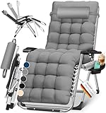 KESSER® Sonnenliege Liegestuhl Klappbar & Wetterfest, Gartenstuhl Belastbar 200kg Ergonomisches...