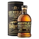 Aberfeldy 12 Jahre alter Highland Scotch Single Malt Whisky in edler Geschenkbox, im Eichenfass...