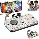 Kids DJ Mixer Table, DJ Mischpult für Kinder, Interaktives DJ-Pult mit Mikrofon, Bluetooth,...