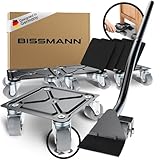 Bissmann® Möbelroller Set | Stabiler Möbelheber mit 4 Transportroller aus 100% Stahl | Schonende...