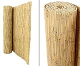 bambus-discount.com Schilfrohrmatte Premium 120 x 600cm - Sichtschutz Schilfmatte Beach 1,2m x 6m...