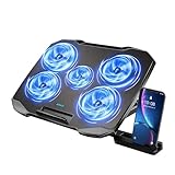 AIMIUZI Laptop Kühler 12-15,6 Zoll,Laptop Lüfter Unterlage Leise Kühlung Kühlpad Cooler Cooling...