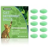 10 Stück Katzen-Abwehr für draußen, Natürliches Zitrone, Schutz für Beete, Rasen & Möbel |...