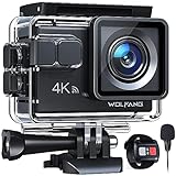 WOLFANG GA100 Action Cam 4K 20MP Unterwasserkamera WiFi 40M wasserdichte EIS Bildstabilisator...