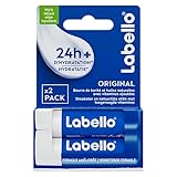 LABELLO Duo Original (1 x 5,5 ml), Lippenbalsam angereichert mit natürlichen Ölen und cremiger...