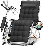 KESSER® Sonnenliege Liegestuhl Klappbar & Wetterfest, Gartenstuhl Belastbar 200kg Ergonomisches...