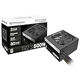Thermaltake TR2 S 500W | PC-ATX-Netzteil | 80-Plus | leiser 120 Lüfter | EU zertifiziert | schwarz