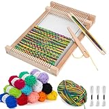 LYKTRIX Webrahmen Kinder,Holz Webstuhl Set, Weben für Kinder von 4–12 Jahren, Ein Perfekter...